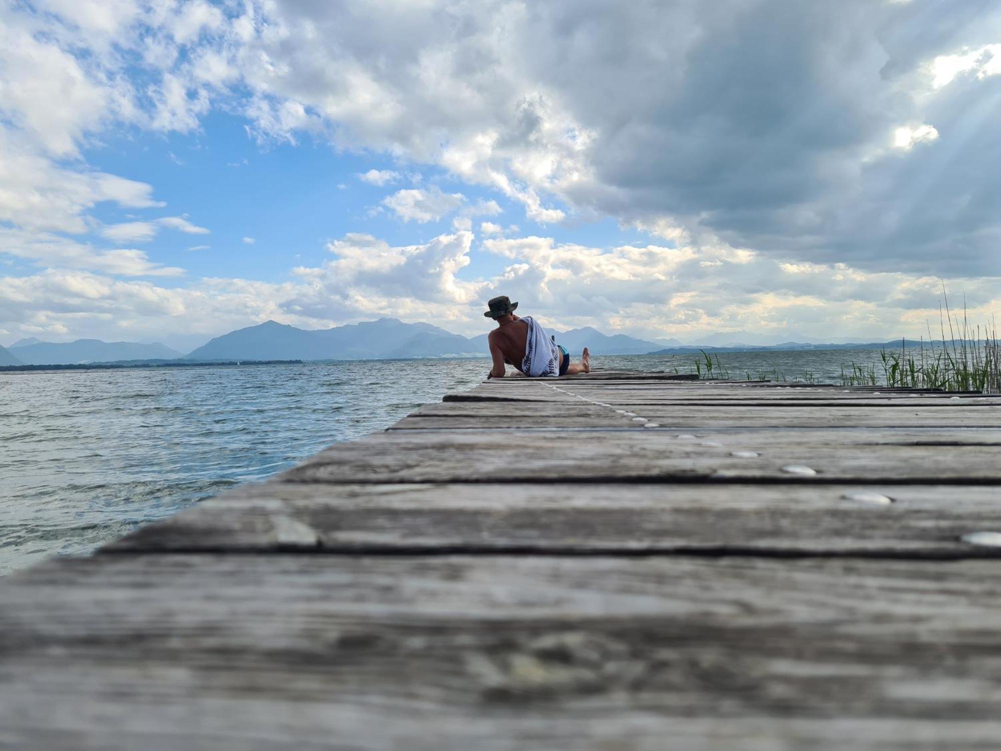 Vintage Studio Am Chiemsee Ubersee Exterior photo
